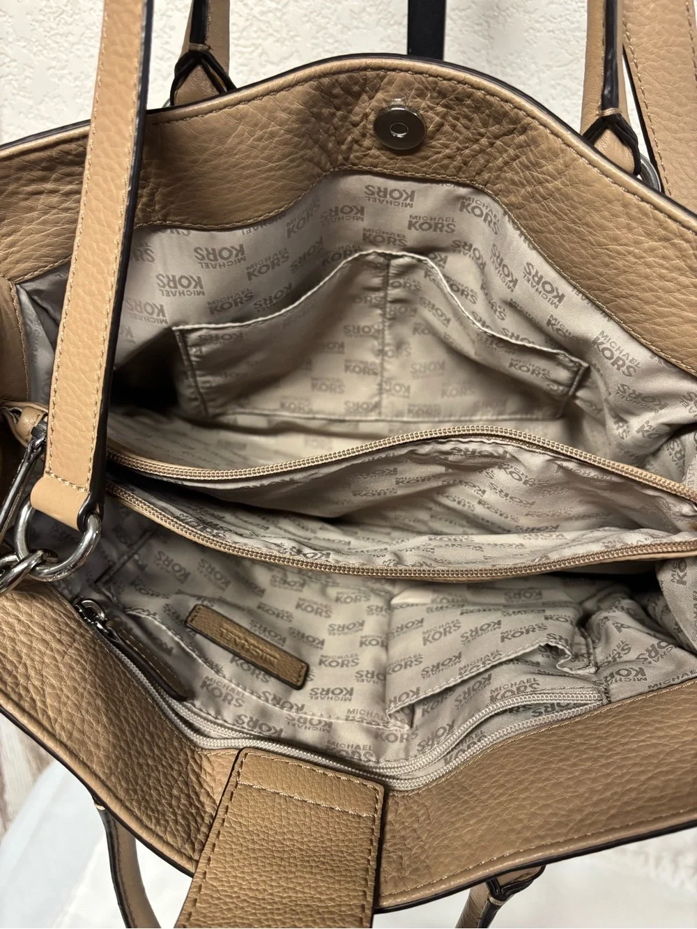 Michael Kors Tan Leather Shoulder Bag